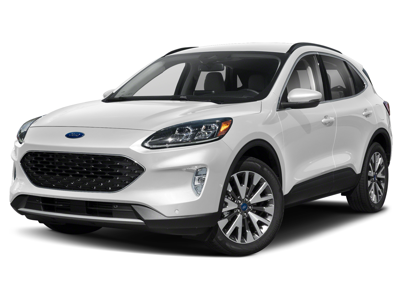 2020 Ford Escape Titanium in Magnetic — front three-quarter view