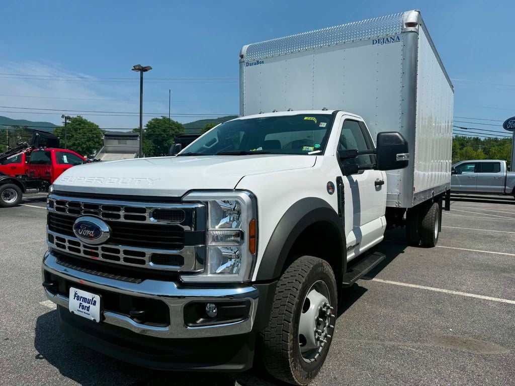 2026 Ford Chassis Cab F-550 XL in Oxford White — front three-quarter view