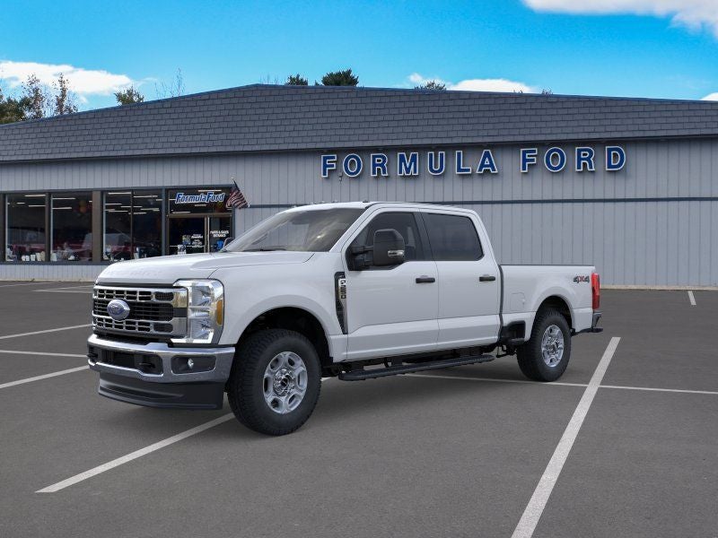 2026 Ford Super Duty F-250 XLT in Oxford White — front three-quarter view