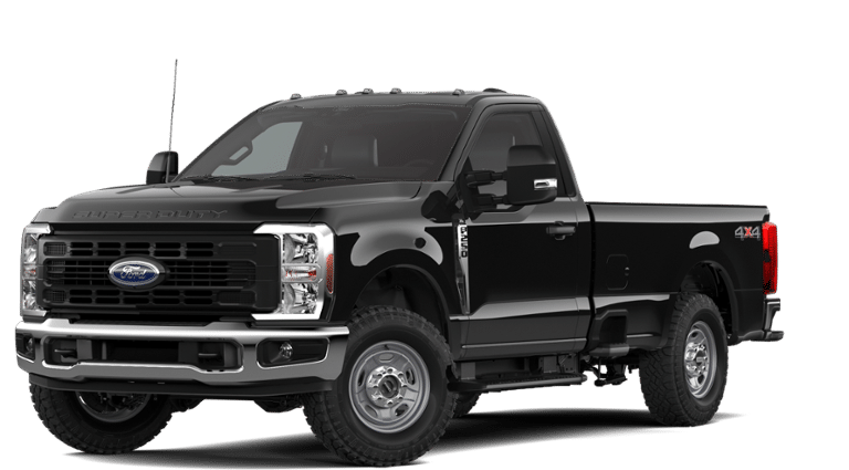2026 Ford Super Duty F-250 XL in Agate Black Metallic — front three-quarter view