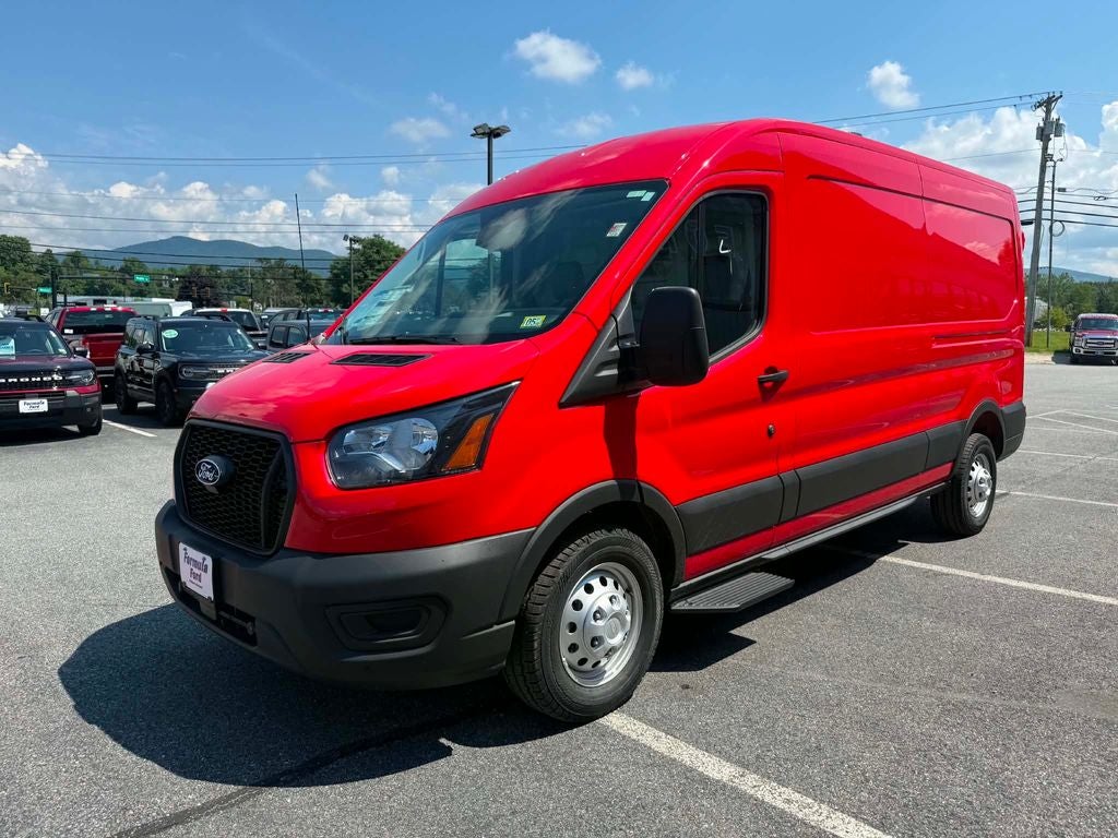 2026 Ford Transit Commercial Cargo Van in Race Red — front three-quarter view
