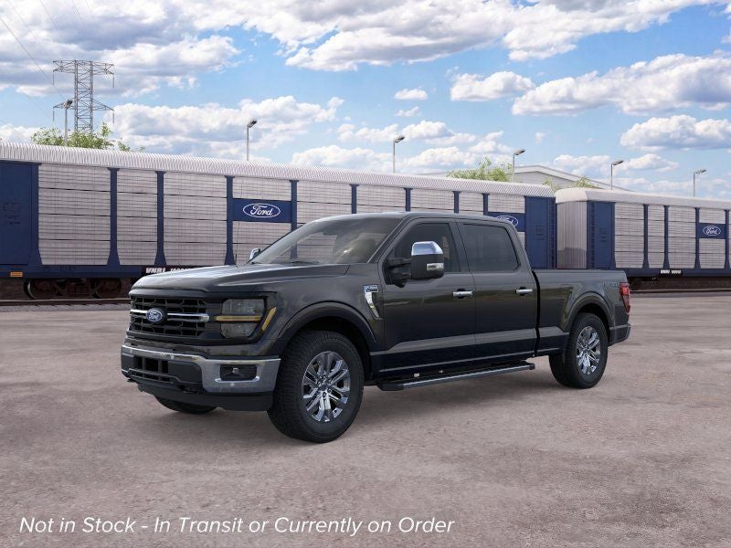 2026 Ford F-150 XLT in Agate Black Metallic — front three-quarter view