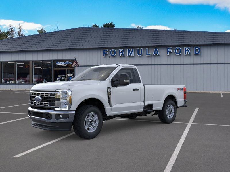 2026 Ford Super Duty F-250 XLT in Oxford White — front three-quarter view