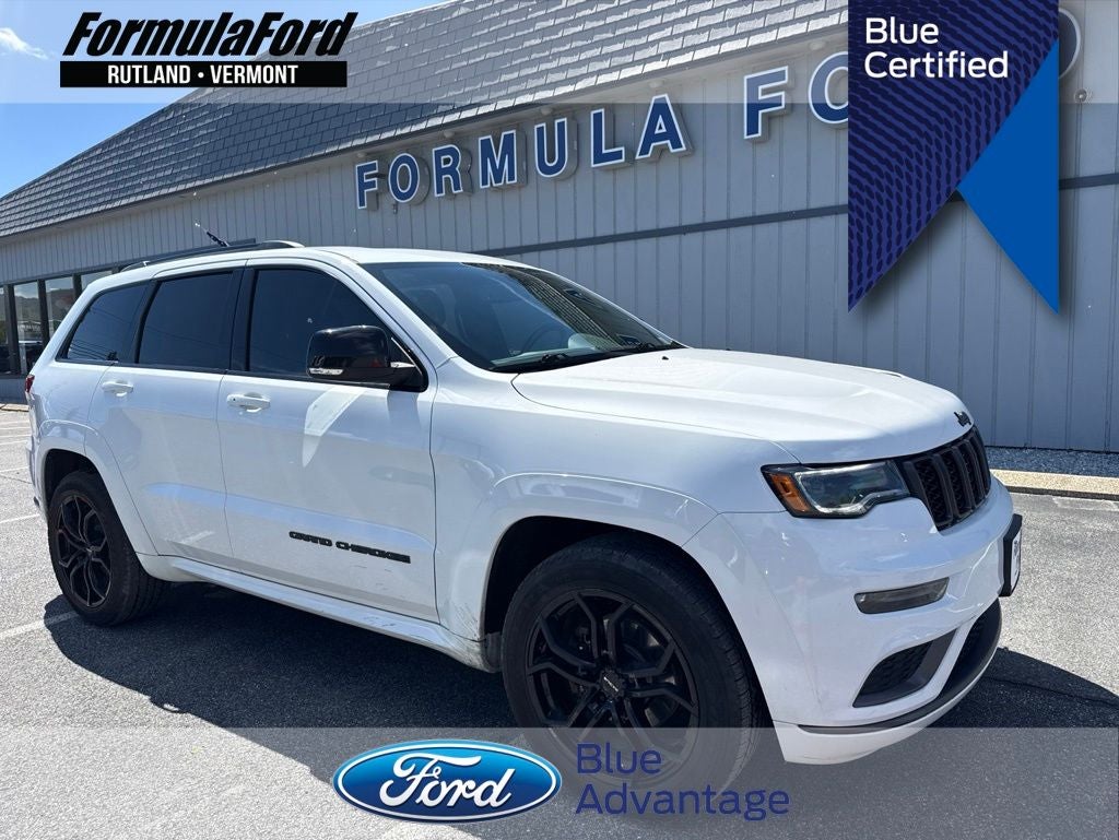 2019 Jeep Grand Cherokee Limited X in Bright White Clearcoat — front three-quarter view