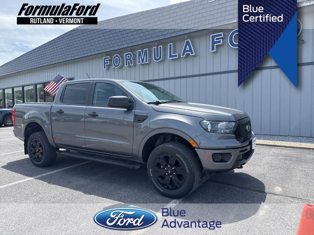 2023 Ford Ranger XLT in Gray Metallic — front three-quarter view