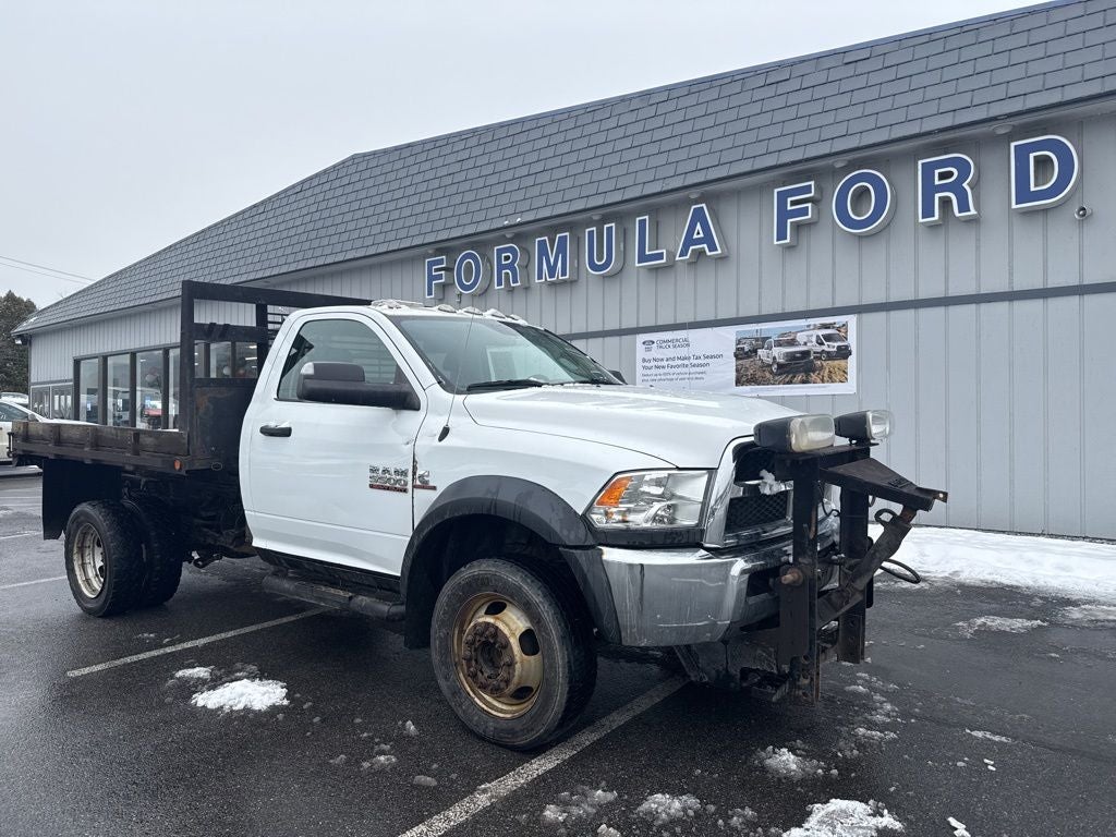 2017 RAM 5500HD Tradesman in Bright White Clearcoat — front three-quarter view